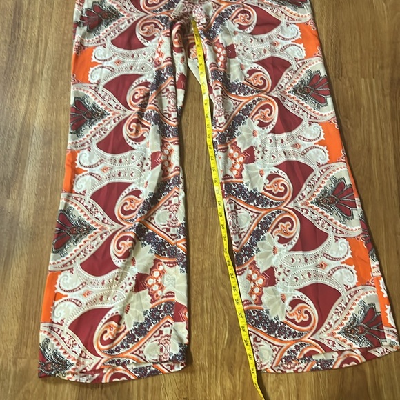 INC International Concepts Bohemian Paisley Wide-Leg Pants - Picture 2 of 4